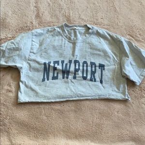 RARE BRANDY MELVILLE CROPPED NEWPORT SHIRT!